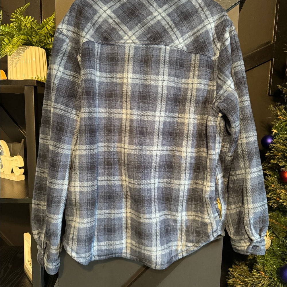 Weatherproof Men’s Sherpa-Lined Flannel Shacket |… - image 4